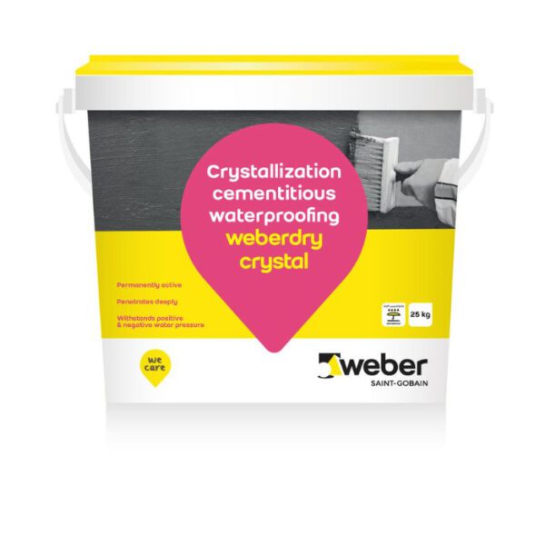 Weberdry Crystal عزل اسمنتي بلوري احادي المكون