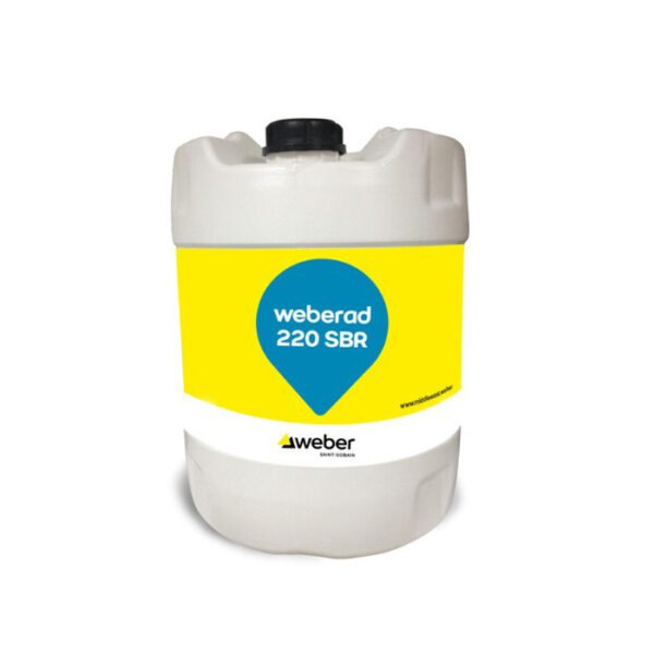 Weberad 220 SBR مضاف لاتكسي مائي sbr يستخدم كمادة رابطة للخرسانة و المونة
