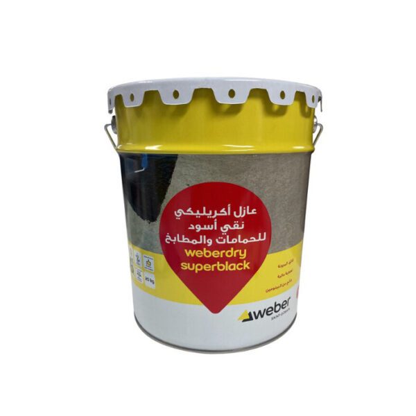 Weberdry superblack طلاء عازل من الاكرليك الاسود