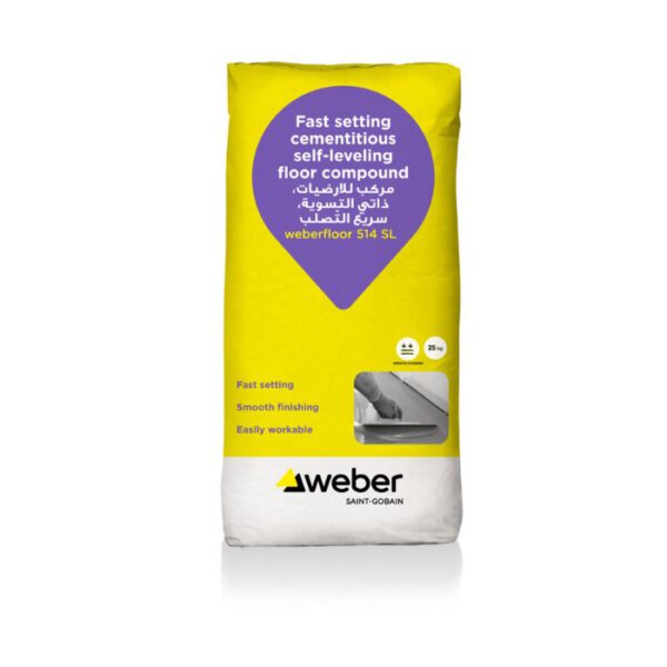 Weberfloor 514 SL مركب للارضيات ذاتي التسوية سرع التصلب