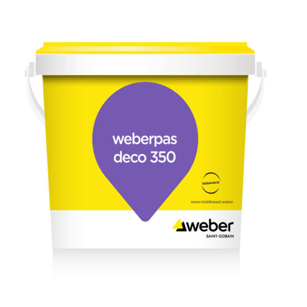 Weberpas deco 350   طلاء أكريليك مزخرف بلمسة رملية